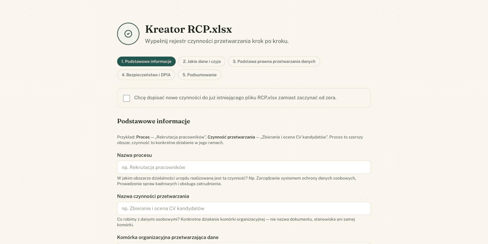 GDPR Risk Analysis screenshot