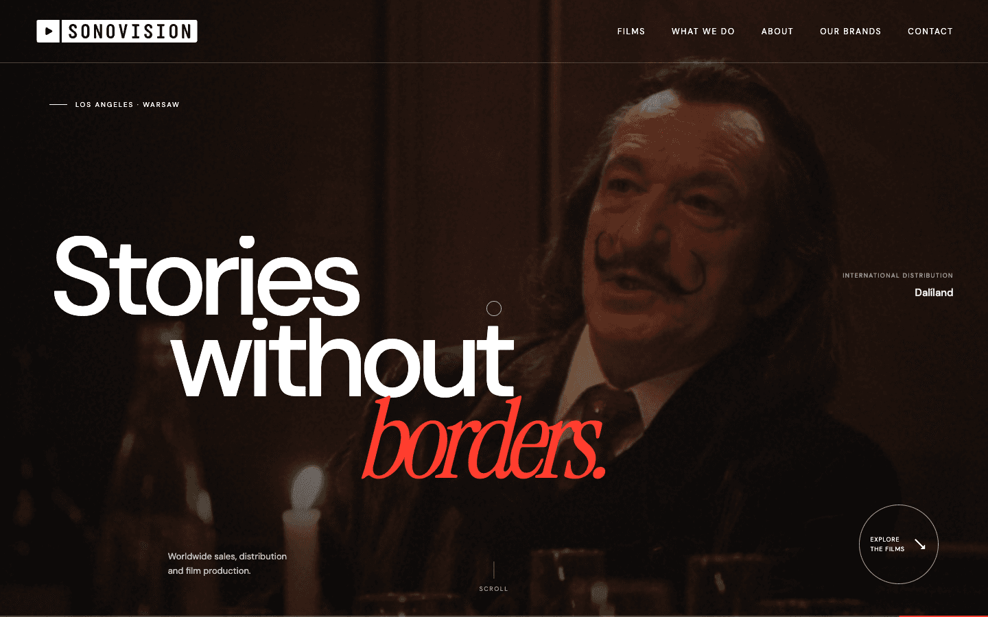 Sonovision — Website product screenshot